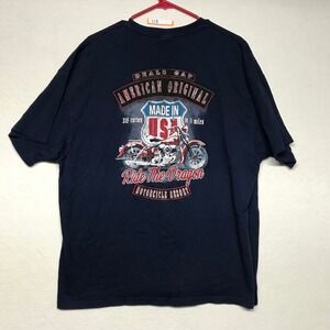 Delta American Made Motorcycle T Shirt Ride The Dragon Deals Gap 2XL